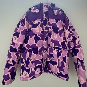 RIPNDIP purple puffer jacket